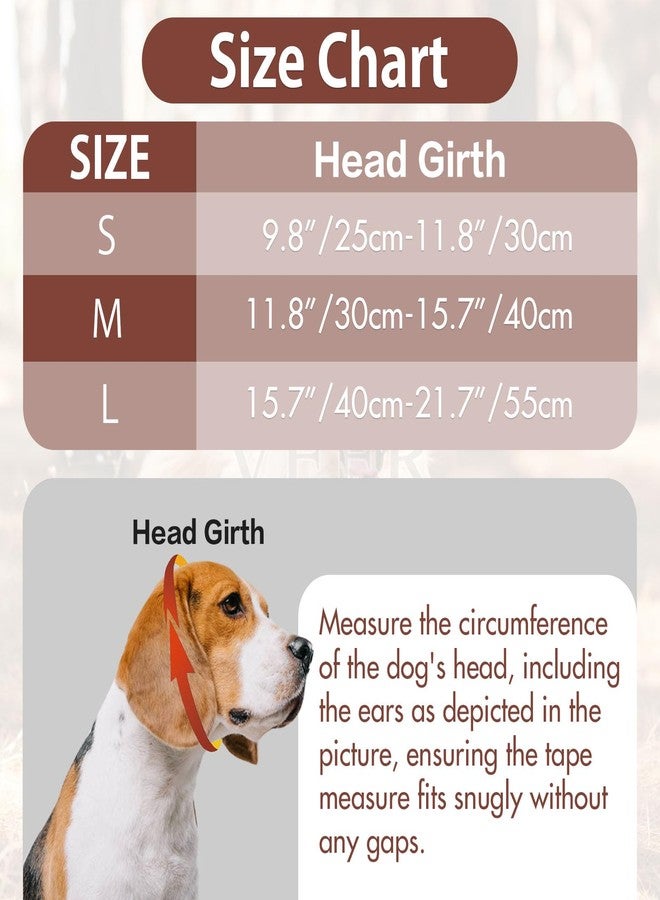 IDOMIK Dog Calming Hoodie,Ear Wraps for Dog to Calm Anxiety,Doggy Ears Head Cover for Noise Protection,Snoods for Pets Grooming Force Drying Fireworks,Pet Hematoma Ear Wrap Headband,Coffee,L - Image 2